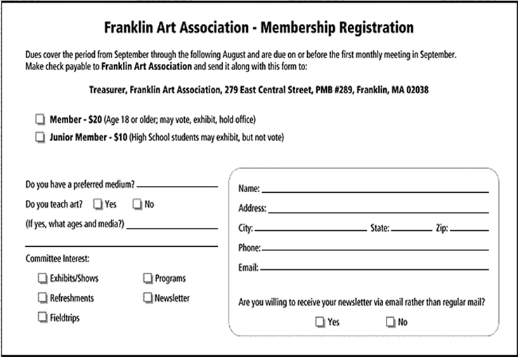 FAA Membership Form
